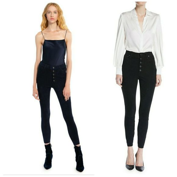 Alice + Olivia Pants - MIKAH HIGH RISE SUEDE PANT